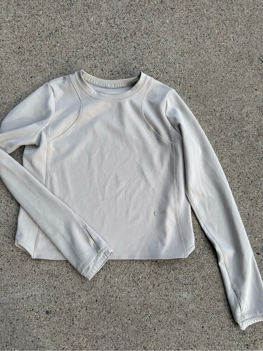 Nike Mavn Girls' Dri-FIT Ribbed Long-Sleeve Top